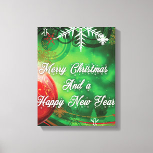 Weihnachtsdekoration Leinwanddruck