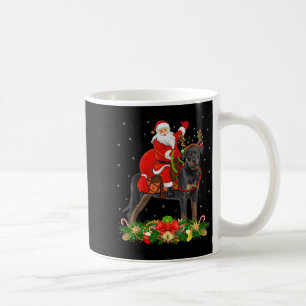 Weihnachtsdekoration Lustiger Weihnachtsmann reite Kaffeetasse