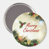 Weihnachtsdekoration Magnet (Vorderseite/Rückseite)