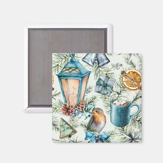 Weihnachtsdekoration Magnet (Vorderseite/Rückseite)
