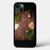 Weihnachtsdekoration mit Holz und Kiefer Case-Mate iPhone Hülle (Rückseite)