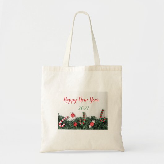 Weihnachtsdekoration Monogramm Tote Tasche (Vorne)
