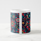 Weihnachtsdekoration Muster Jumbo Tasse (Vorderseite)