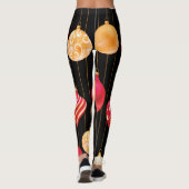 Weihnachtsdekoration Muster Leggings (Rückseite)