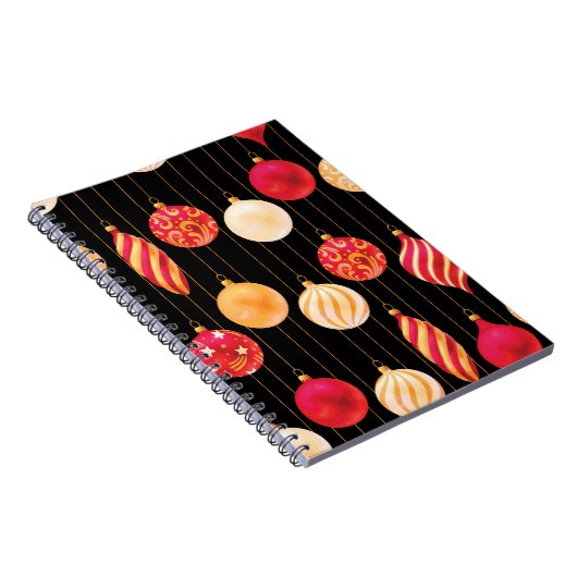 Weihnachtsdekoration Muster Notizblock (Rechte Seite)