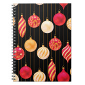 Weihnachtsdekoration Muster Notizblock (Vorderseite)