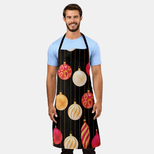 Weihnachtsdekoration Muster Schürze (Getragen)