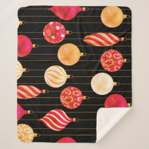 Weihnachtsdekoration Muster Sherpadecke