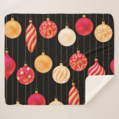 Weihnachtsdekoration Muster Sherpadecke (Vorderseite (Horizontal))