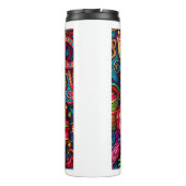Weihnachtsdekoration Muster Thermal Tumbler Thermosbecher (Rückseite)