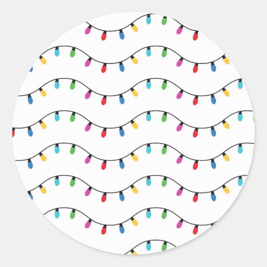 Weihnachtsdekoration Niedliche Weihnachtsmuster Runder Aufkleber (Vorderseite)