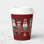 Weihnachtsdekoration Nutcrackers Pappbecher (Rückseite)