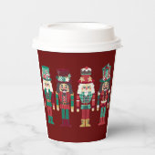 Weihnachtsdekoration Nutcrackers Pappbecher (Vorderseite)