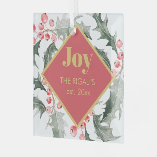 Weihnachtsdekoration Ornament Aus Glas (Vorderseite links)