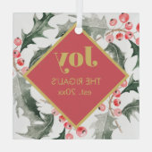 Weihnachtsdekoration Ornament Aus Glas (Rückseite)