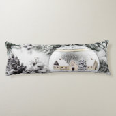 Weihnachtsdekoration Ornamente Wasserfarben Seitenschläferkissen (Rückseite)