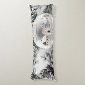 Weihnachtsdekoration Ornamente Wasserfarben Seitenschläferkissen (Vorderseite Vertikal)