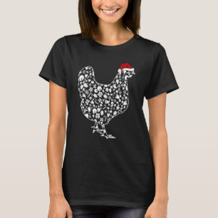 Weihnachtsdekoration passende Familie Santa Huhn C T-Shirt