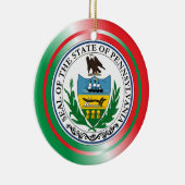 Weihnachtsdekoration Pennsylvania Keramikornament (Rechts)