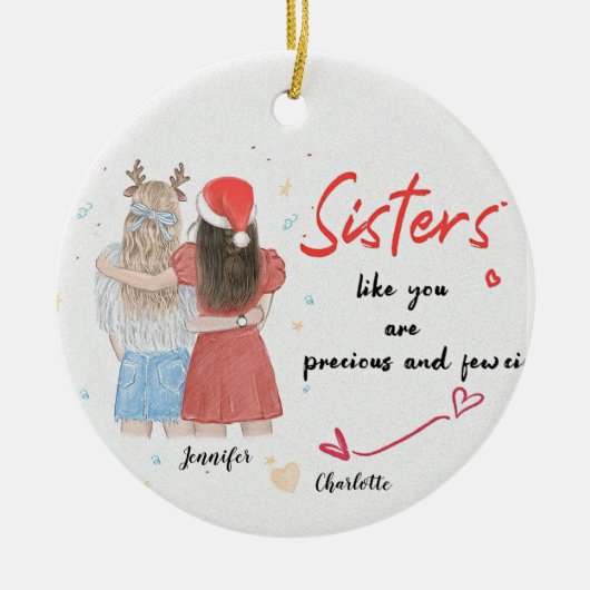 Weihnachtsdekoration personalisierte Ornamente Bes (Vorne)