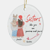 Weihnachtsdekoration personalisierte Ornamente Bes (Links)