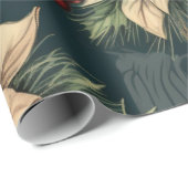 Weihnachtsdekoration Poinsettia Feiertag Geschenkpapier (Rolleneckpunkt)