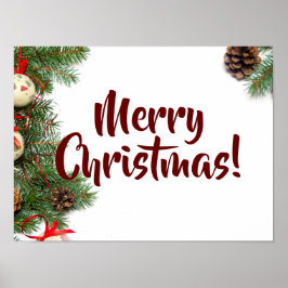 Weihnachtsdekoration Poster