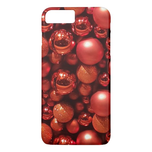 Weihnachtsdekoration Red Baubles Case-Mate iPhone Hülle (Rückseite)