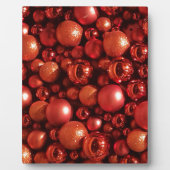 Weihnachtsdekoration Red Baubles Fotoplatte (Vorderseite)