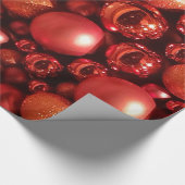 Weihnachtsdekoration Red Baubles Geschenkpapier (Ecke)