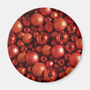 Weihnachtsdekoration Red Baubles Magnet