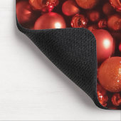 Weihnachtsdekoration Red Baubles Mousepad (Ecke)