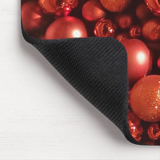 Weihnachtsdekoration Red Baubles Mousepad (Ecke)