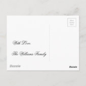 Weihnachtsdekoration Red Baubles Postkarte (Rückseite)