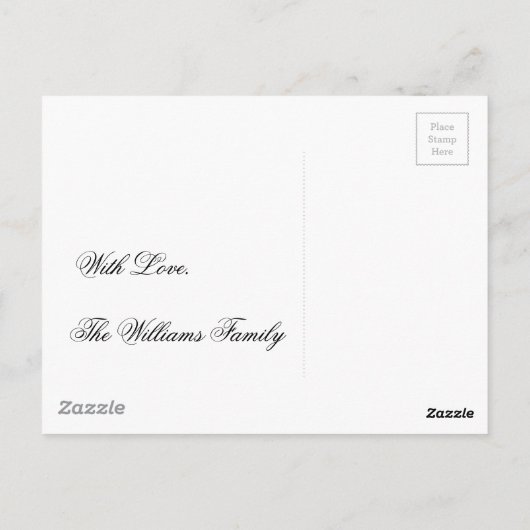 Weihnachtsdekoration Red Baubles Postkarte (Rückseite)