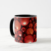 Weihnachtsdekoration Red Baubles Tasse (Vorderseite Links)