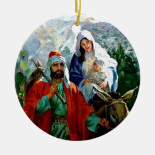 Weihnachtsdekoration - Religiös Keramik Ornament