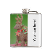 Weihnachtsdekoration Rentier Flachmann (Rückseite)