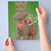 Weihnachtsdekoration Rentier Flyer (Hand)