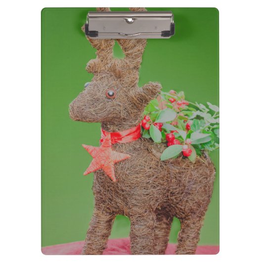 Weihnachtsdekoration Rentier Klemmbrett (Vorderseite)