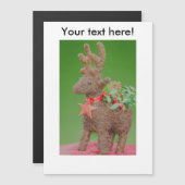 Weihnachtsdekoration Rentier Magnetkarte (Vorne/Hinten)