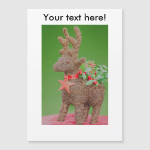 Weihnachtsdekoration Rentier Magnetkarte