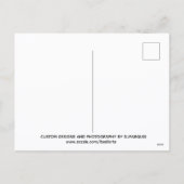 WEIHNACHTSDEKORATION ROT / GOLD #1 FEIERTAGSPOSTKARTE (Rückseite)