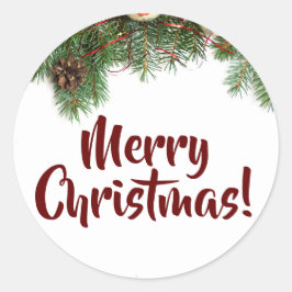 Weihnachtsdekoration Runder Aufkleber
