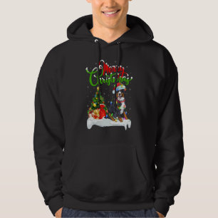 Weihnachtsdekoration Santa Berner Sennenhund Chris Hoodie