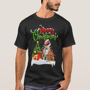 Weihnachtsdekoration Santa Englische Bulldogge Wei T-Shirt