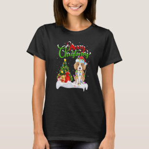 Weihnachtsdekoration Santa Fuchsjagd Hund Weihnach T-Shirt
