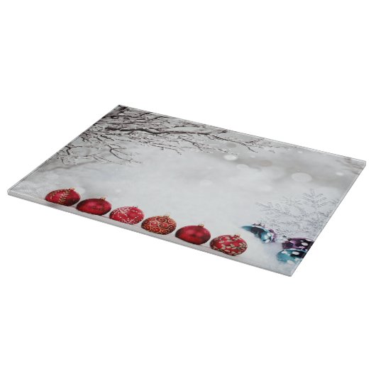 Weihnachtsdekoration Schneidebrett (Ecke)