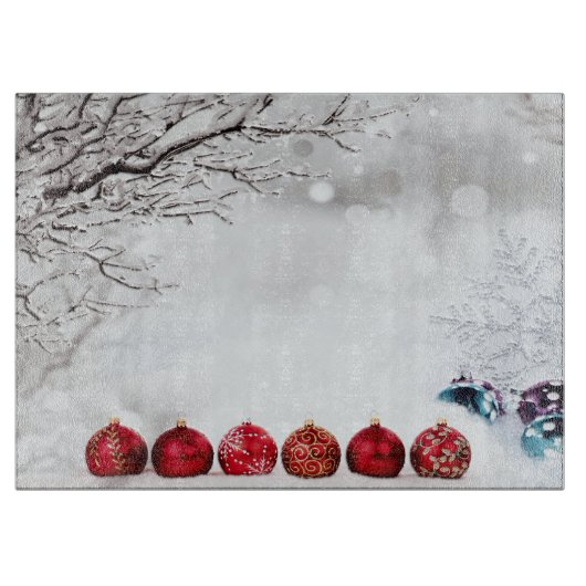 Weihnachtsdekoration Schneidebrett (Vorderseite)