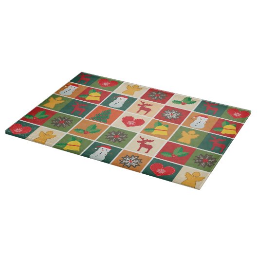 Weihnachtsdekoration Schneidebrett (Ecke)